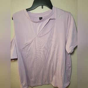 Shein open shoulder tshirt blouse